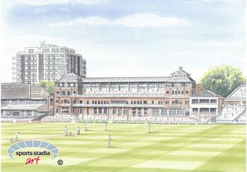 Lords Cricket Ground Stadium Fine Art Print, 2 of 3