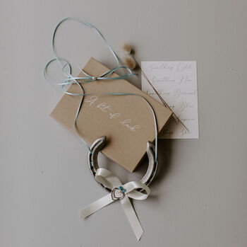 Valentines Personalised Heart Lucky Wedding Horseshoe Gift, 2 of 9