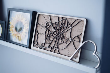 York Multi Layer Wooden Map. Customisable, 4 of 4