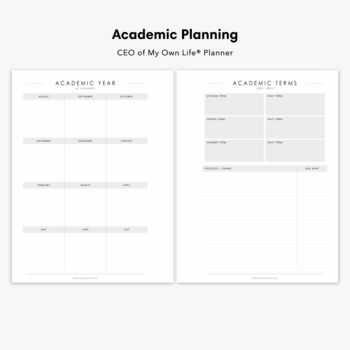 Personalised 2022/23 Academic Weekly Planner • Romance, 6 of 12