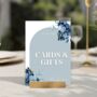 Blue Cards And Gifts Wedding Sign Board, thumbnail 5 of 5