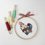Cross Stitch, Floral Heart Kit, thumbnail 7 of 7