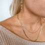 Simple Gold Plated Chain Necklace Set, thumbnail 2 of 4