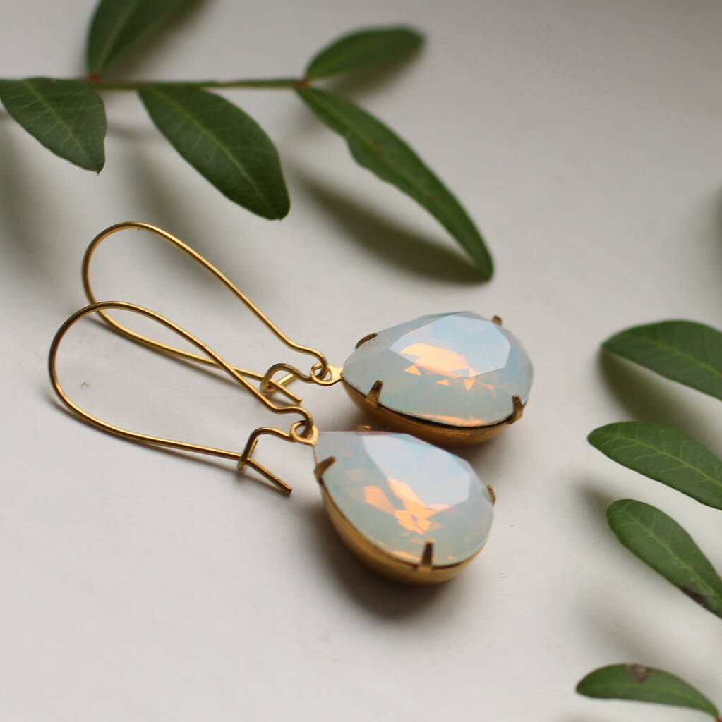 Opal teardrop earrings Clearance