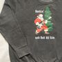 Personalised Festive Rock 'N' Roll Santa Christmas Jumper, thumbnail 5 of 5