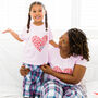 Personalised Woman's Mummy And Me Pyjamas Heart, thumbnail 1 of 12