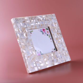 G Decor Marcelline Handmade Mother Of Pearl Photo Frame, 2 of 3