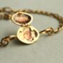 Gold Personalized Locket Bracelet, thumbnail 1 of 9