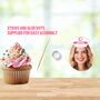 Personalised Hen Party Photo Cupcake Topper, thumbnail 3 of 4