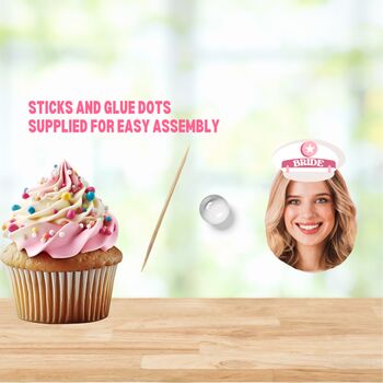 Personalised Hen Party Photo Cupcake Topper, 3 of 4