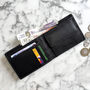 Black Soft Leather Wallet Rfid Blocking, thumbnail 3 of 3