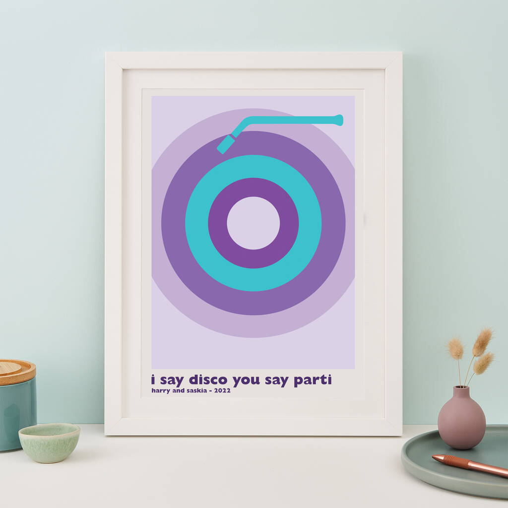 Personalised Vinyl/Record Song Print, 1 of 11