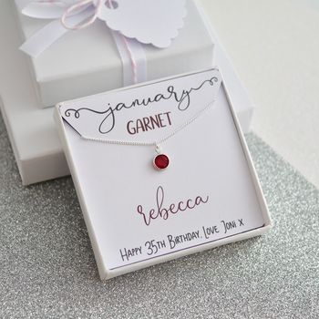 Personalised Birthstone Necklace, 8 of 12