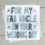 Personalised Auntie/ Uncle Wedding Book Card, thumbnail 4 of 8