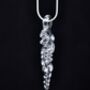 Arctic Handmade Glass Icicle Christmas Necklace, thumbnail 1 of 3