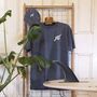 Hoy Uptown Organic T Shirt Vintage Blue, thumbnail 1 of 2