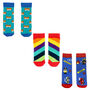 Squelch Transparent Wellies And Three Sock Set Fox, thumbnail 3 of 7