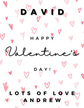 Personalised Valentines Craft Cider Gift, 11 of 11
