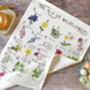 A Z Of Wildflowers Tea Towel, thumbnail 5 of 5