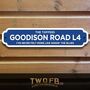 Everton Fc Personalised Bar And Man Cave Metal Sign, thumbnail 1 of 2