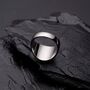 Engravable Silver Black Onyx Signet Ring, thumbnail 4 of 11