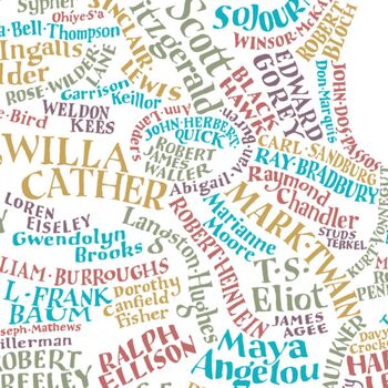 Literary Map Of The USA, 4 of 4