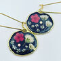 Real Flowers Victorian Earrings Small Hand Made, thumbnail 1 of 12