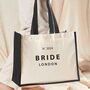 Personalised Bride Tote Bag Classic, thumbnail 2 of 2