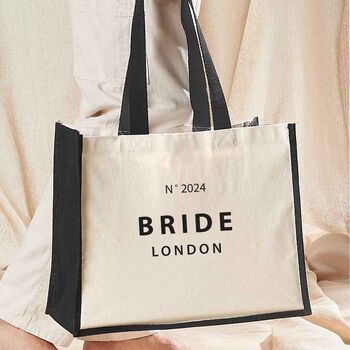 Personalised Bride Tote Bag Classic, 2 of 2