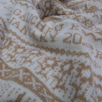 Blenheim Personalised Cashmere Baby Blanket, 5 of 6