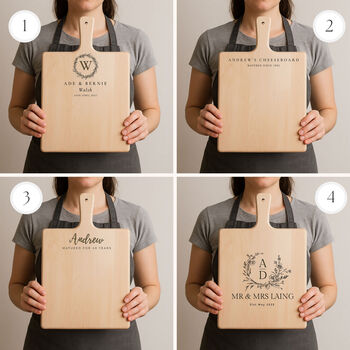 Personalised Bespoke Chopping Board With Multiple Design Options, 3 of 10