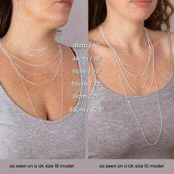 Sterling Silver Light Curb Chain Necklace, 7 of 10