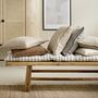 Rimini Striped Bench Mattress In Sand, thumbnail 1 of 4