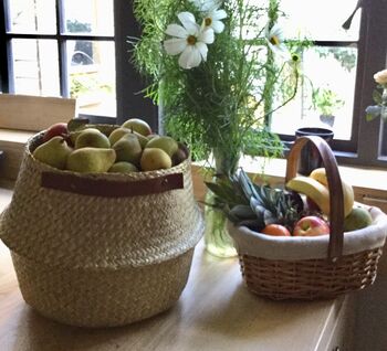 Deep Seagrass Basket | Storage Basket | Planter, 3 of 11