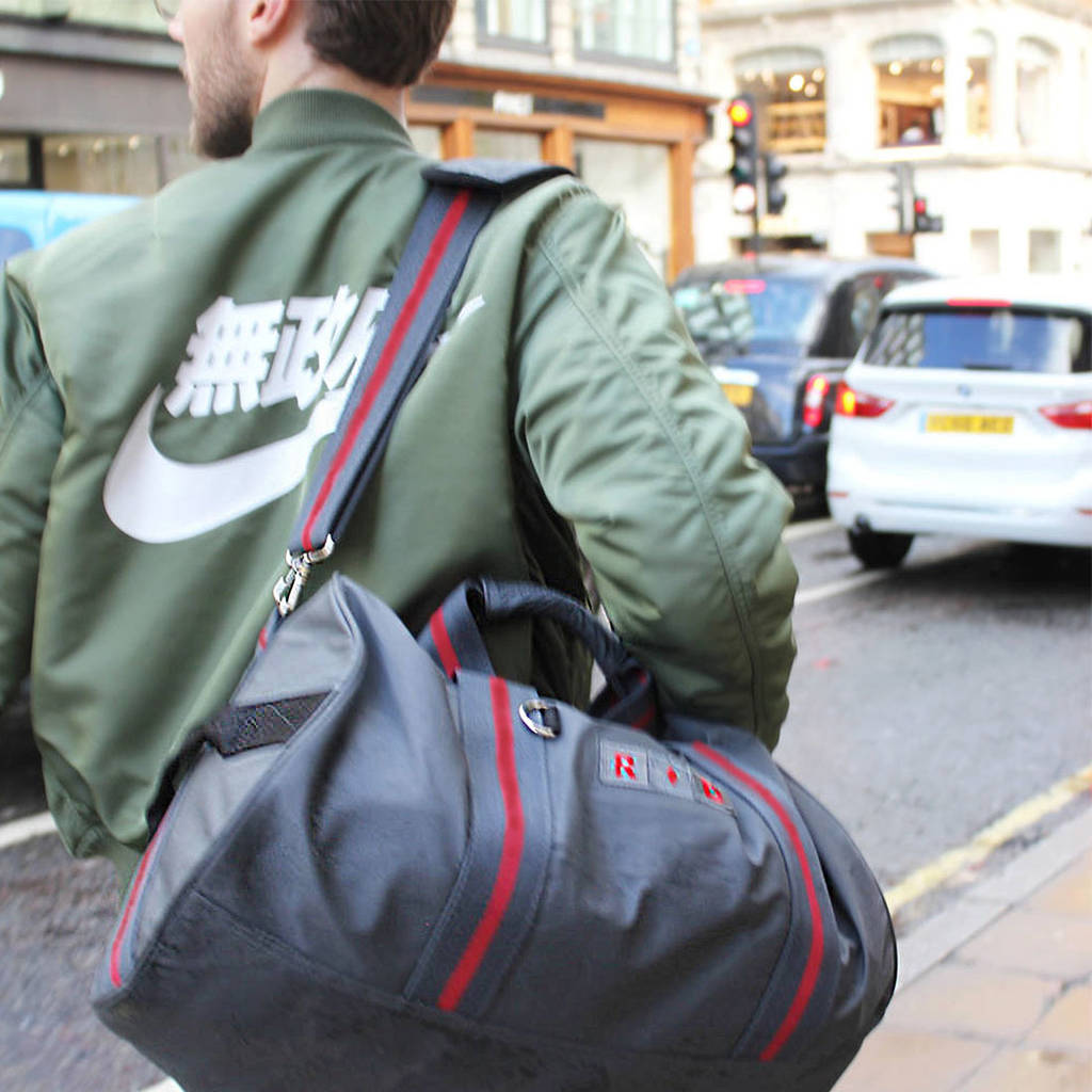 mens personalised holdall