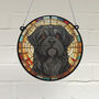 Shih Tzu Black Stained Glass Effect Suncatcher, thumbnail 1 of 4