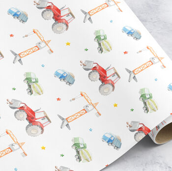 Builder Wrapping Paper Roll Or Folded, 2 of 3