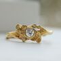 Vine And Leaf Diamond Ring In 18ct Gold, thumbnail 1 of 5