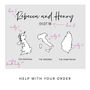 Personalised Trio Map Wedding Guest Book, thumbnail 3 of 11