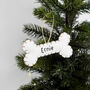 Personalised Dog Bone Christmas Tree Decoration, thumbnail 3 of 3