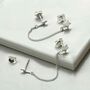 Sterling Silver Star And Lightning Double Studs, thumbnail 4 of 6
