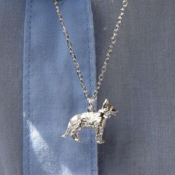 Personalised Alsation Sterling Silver Necklace, 5 of 9