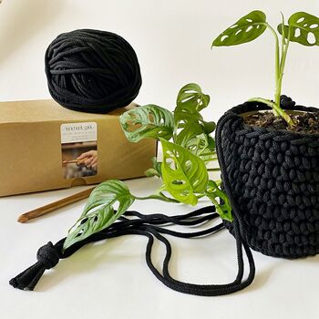 Digital Crochet Plant Pot Workshop And Craft Kit, 8 of 11