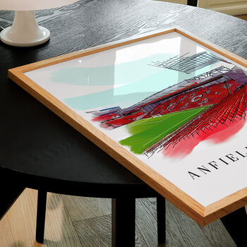 Inside Anfield Stadium Liverpool Art Print, 2 of 3