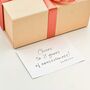 Personalised Linen Gift Box With Elegant Ribbon And Card, thumbnail 4 of 6