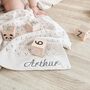 Soft Knitted Personalised Pointelle Baby Blanket, thumbnail 4 of 11