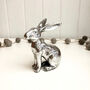 Silver Style Hare Ornament, thumbnail 2 of 3