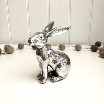 Silver Style Hare Ornament, 2 of 3