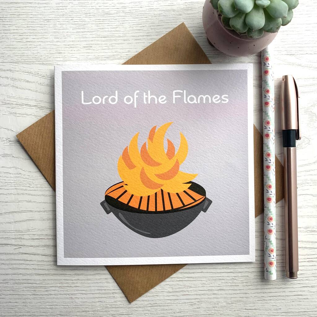 Lord Of The Flames Card Birthday/Father's Day Card, 1 of 2