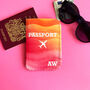Personalised Passport Holder Sunset Orange, thumbnail 1 of 3
